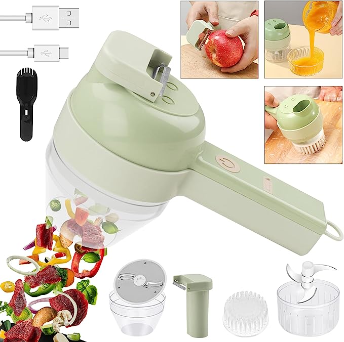 4In1 Foodcutter | Draadloos | Waterdicht