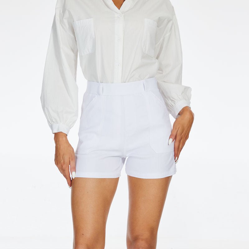 Comfy Stretch Twill Shorts For Women